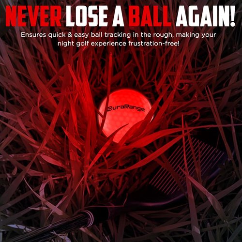 DURARANGE Glow in The Dark Golf Balls - Ultra Bright LED Night Golf Balls | Perfect Gift for Men & Women