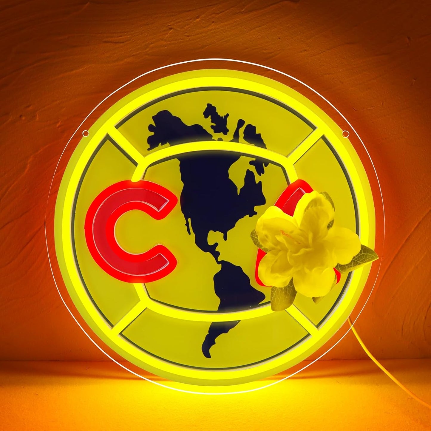 New York Yankees Neon Wall Sign - LED Baseball Team Decor for Man Cave & Bedroom, 13x15 Inch, Perfect Birthday & Christmas Gift