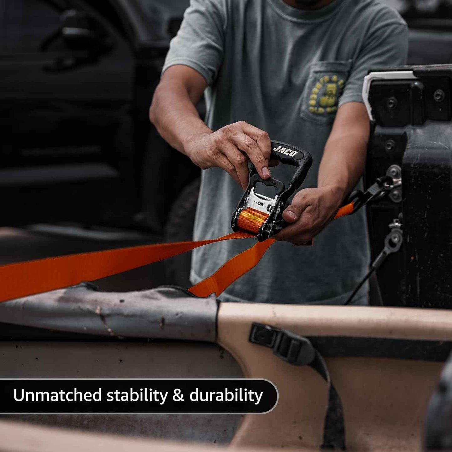 Heavy Duty Ratchet Straps 1.6" x 8ft (Pack of 4) - 5,208 lbs Tie Down Kit with Soft Loops
