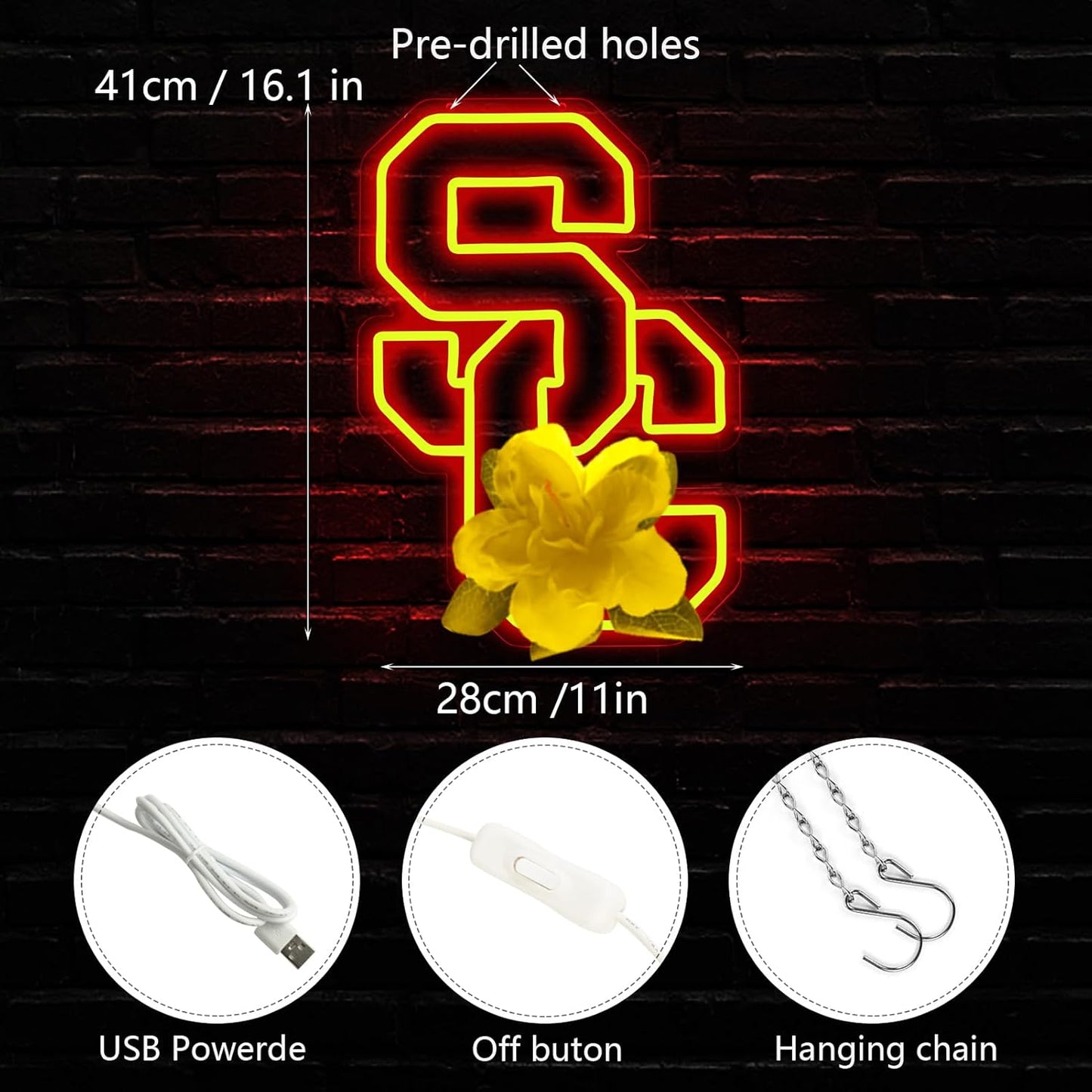 New York Yankees Neon Wall Sign - LED Baseball Team Decor for Man Cave & Bedroom, 13x15 Inch, Perfect Birthday & Christmas Gift