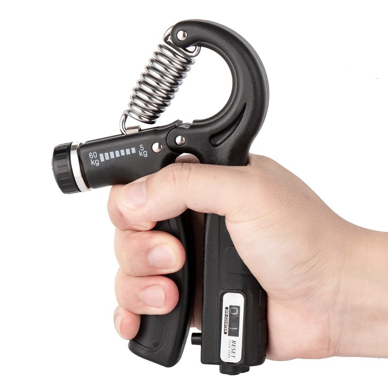 steelway Grip Strength Trainer Kit (3 Pack), Counting Hand Gripper Adjustable Resistance from 11-132 LB (5-60 kg), Finger Stretcher & Stress Relief Grip Ball for Athletes Muscle Building and Injury Recovery