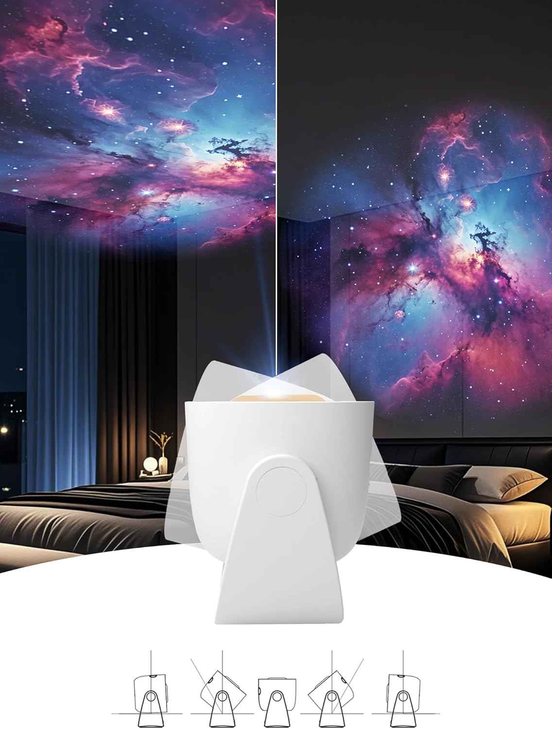 Galaxy Star Projector Night Light - High-Definition Home Planetarium for Kids & Relaxation