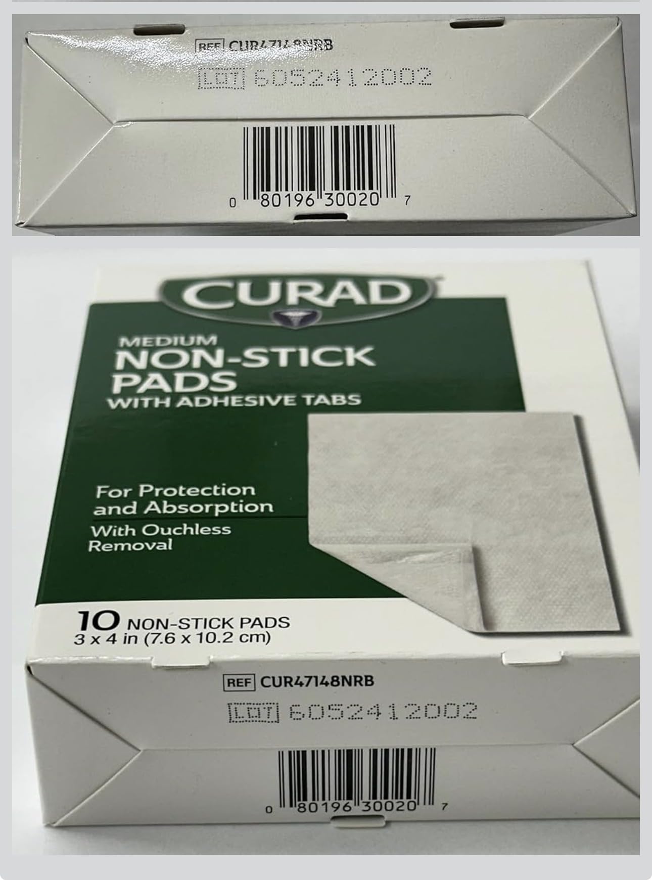 Curad Non-Stick Pads, 3 Inches X 4 Inches 10 Count