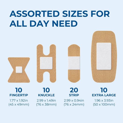 Conkote High Elasticity Bandages - Latex-Free Finger & Knuckle Protection | 50 Count Variety Pack