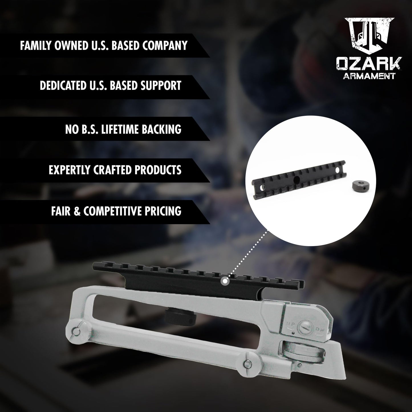 OZARK ARMAMENT Picatinny Scope Mount
