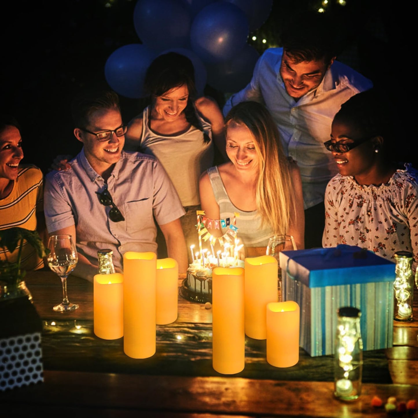 24-Pack Remote Control LED Flameless Candles - 3D Flame Timer Candles for Home, Weddings & Holidays