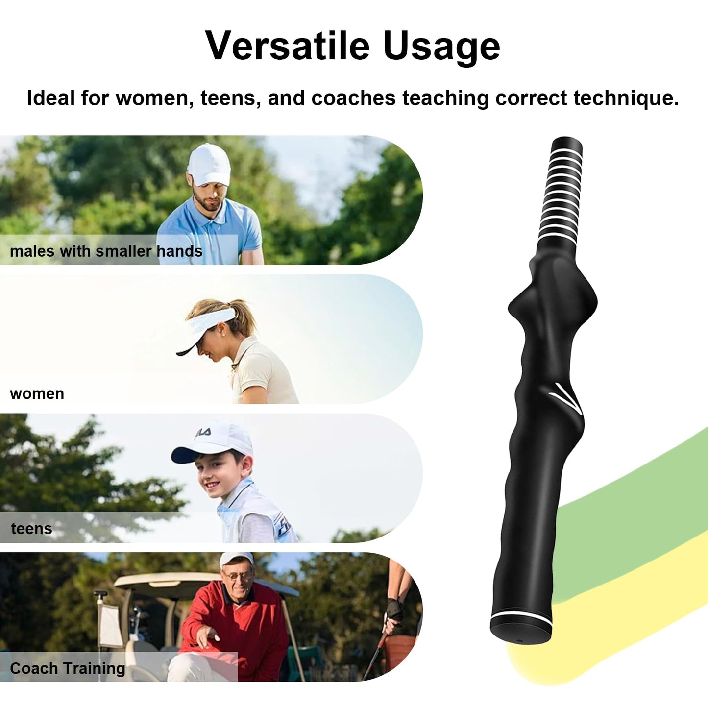 YFANITI 3Pcs Right-Hand Golf Training Grip Golf Grip Trainer,Golf Swing Trainer Accessories