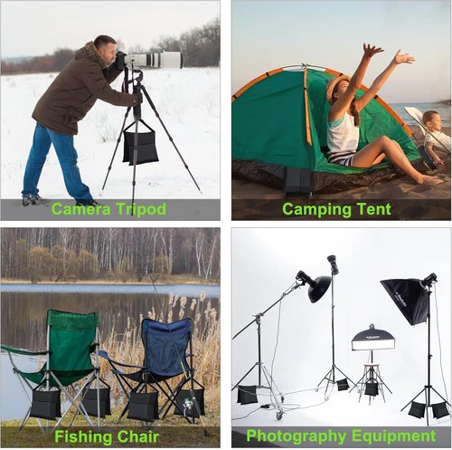 Eurmax USA Heavy-Duty Photography Sand Weight Bags - 4-Pack for Backdrop Stands & Canopy Tents