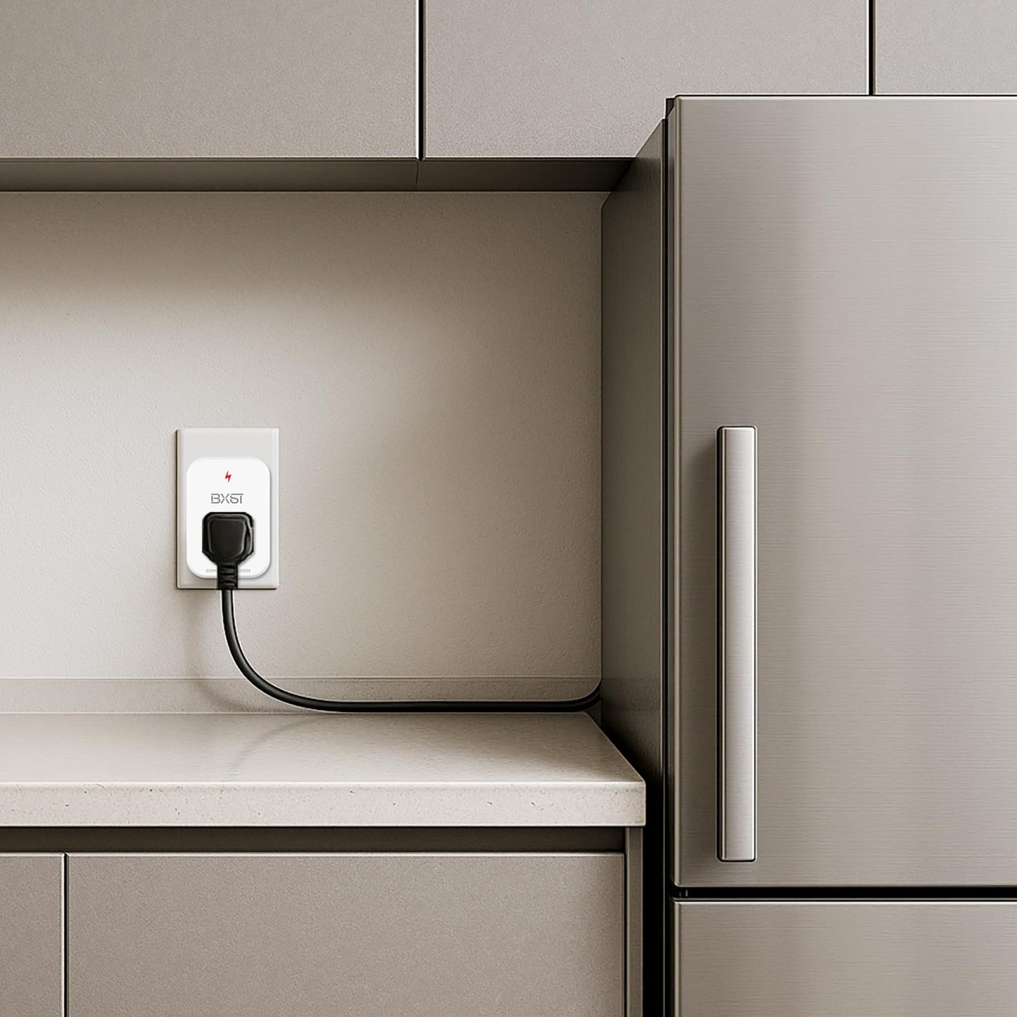 BXST Single Outlet Surge Protector for Refrigerator Small Wall Tap Surge Protector Single Plug 120V Mini Socket Lightning Protection for PC, TV, Phone, PS5 and Home Appliances, 15A, 1800W