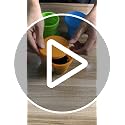 Folding Silicone Cup Set - 3 Pack Travel Camping Cups with Lid