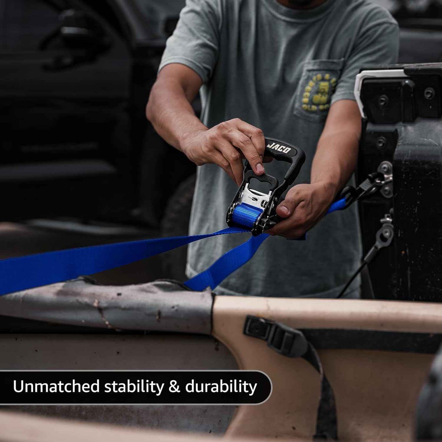Heavy Duty Ratchet Straps 1.6" x 8ft (Pack of 4) - 5,208 lbs Tie Down Kit with Soft Loops