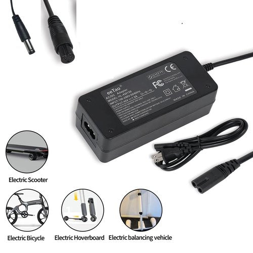 eeTao 42V Replacement Charger Compatible with Hover-1 36V Highlander, Dynamo, Gambit, Jive, Helios, Alpha, Journey, Formula, Escape, Pioneer and Rally Electric DC42V 1.5A-2A Power Supply