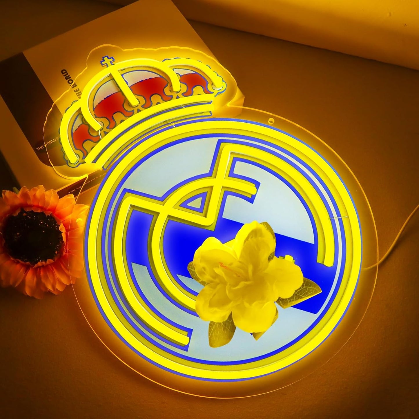 New York Yankees Neon Wall Sign - LED Baseball Team Decor for Man Cave & Bedroom, 13x15 Inch, Perfect Birthday & Christmas Gift