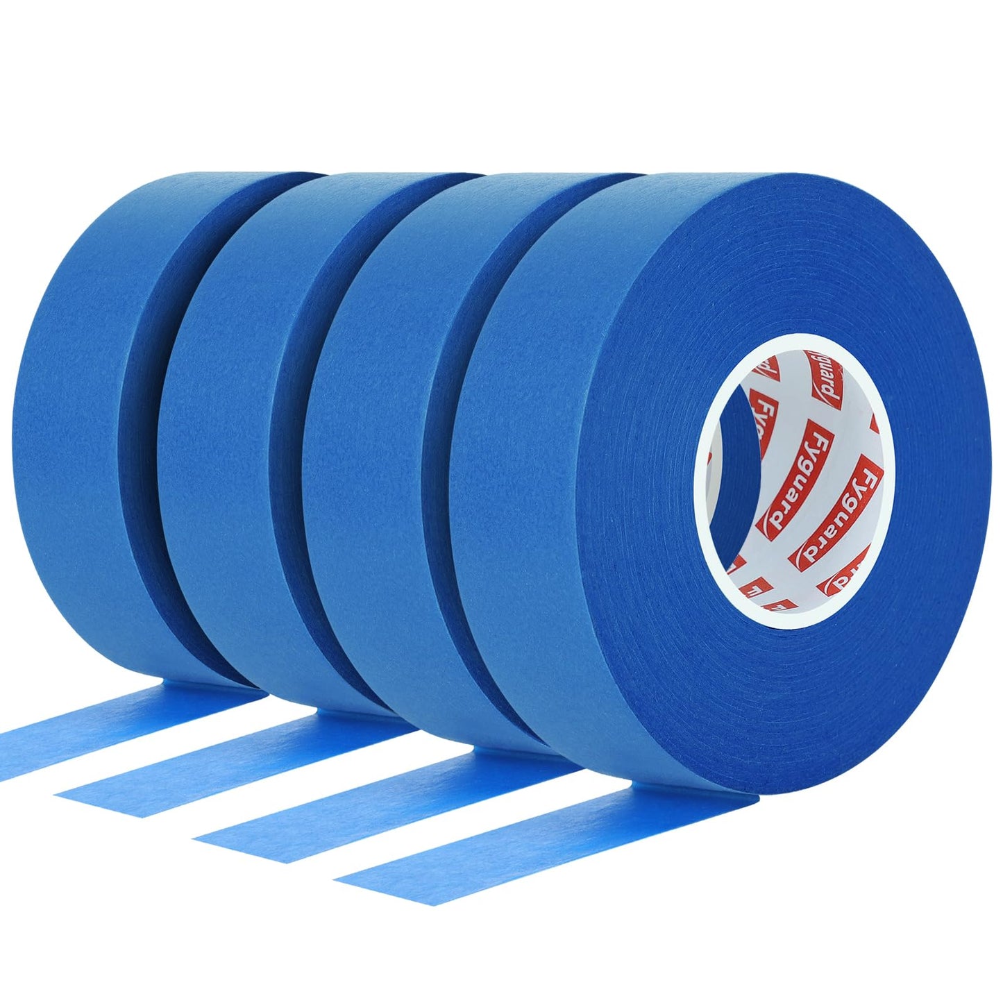 Fyguard 4 Rolls Painters Tape, 1Inch x 55 Yards Blue Painters Tape Washi Painters Tape Multi-Surface Blue Masking Tape for Wall Painting Masking Edge Treatment DIY, Home Use