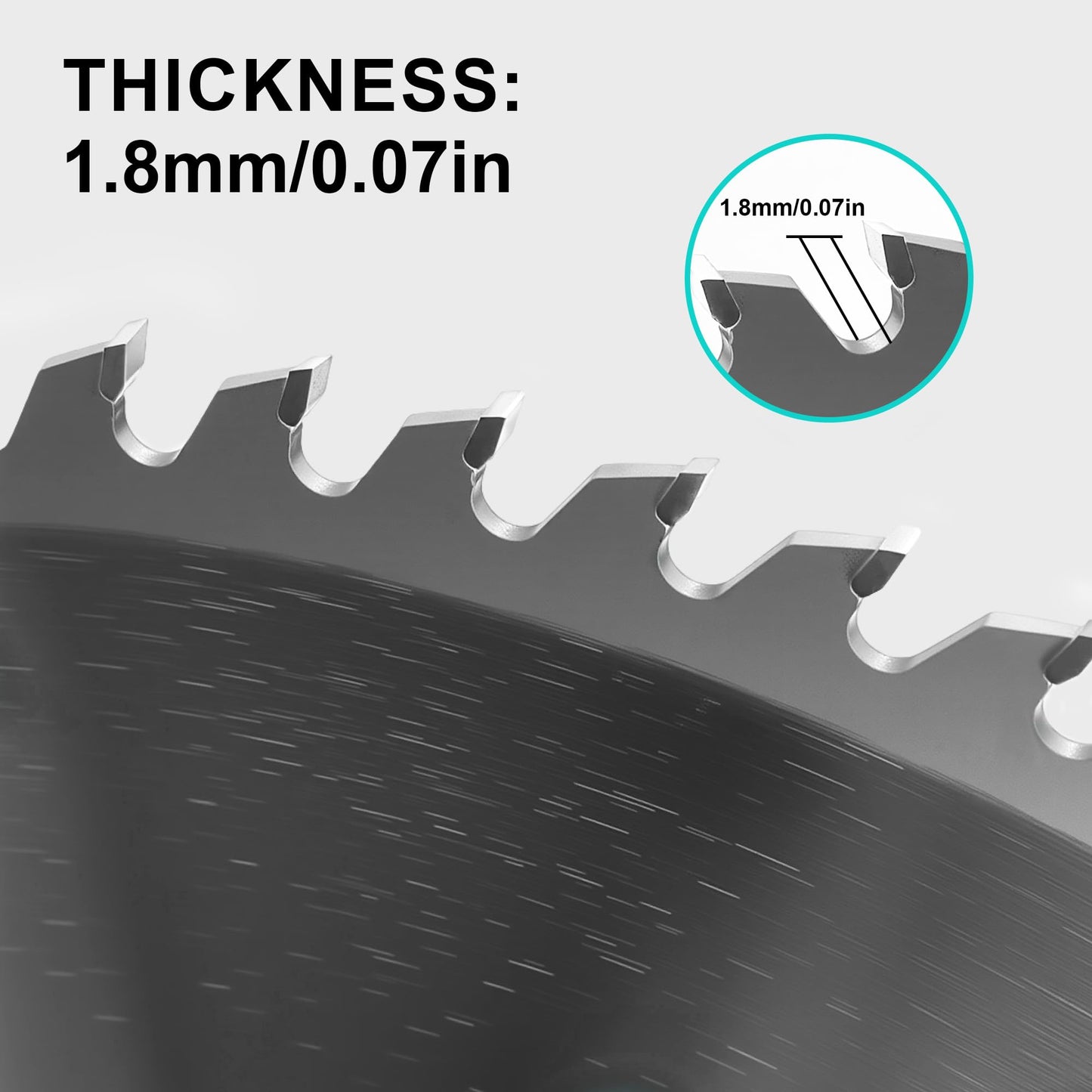 8-1/4 Inch Circular Saw Blade 60T, 5/8 Inch Arbor, Alternate Top Bevel Saw Blades for Cutting Wood, 1 Pack