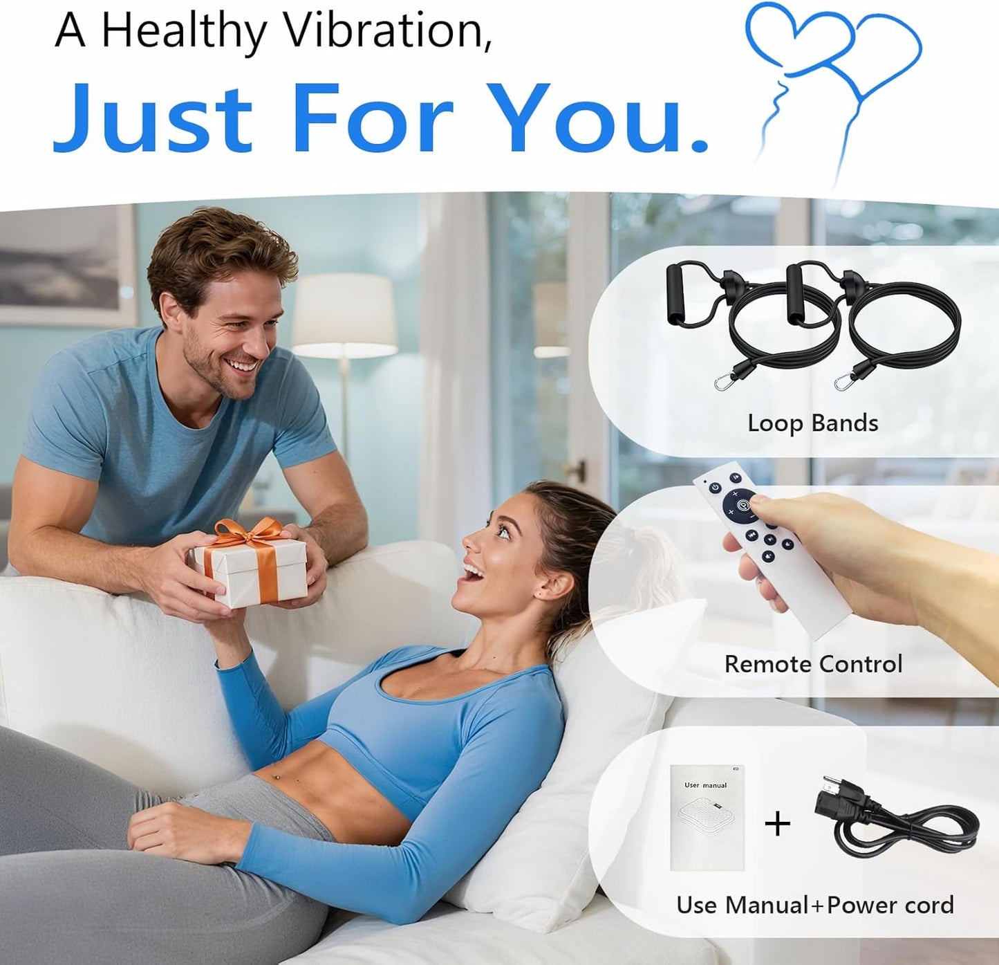 Skiennix Vibration Plate Exercise Machine - Full Body Workout for Weight Loss | 400 Lbs Capacity