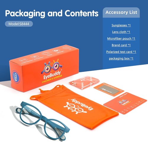 EYEBUDDY Blue Light Blocking Glasses for Kids - Computer & Gaming Protection for Ages 3-10