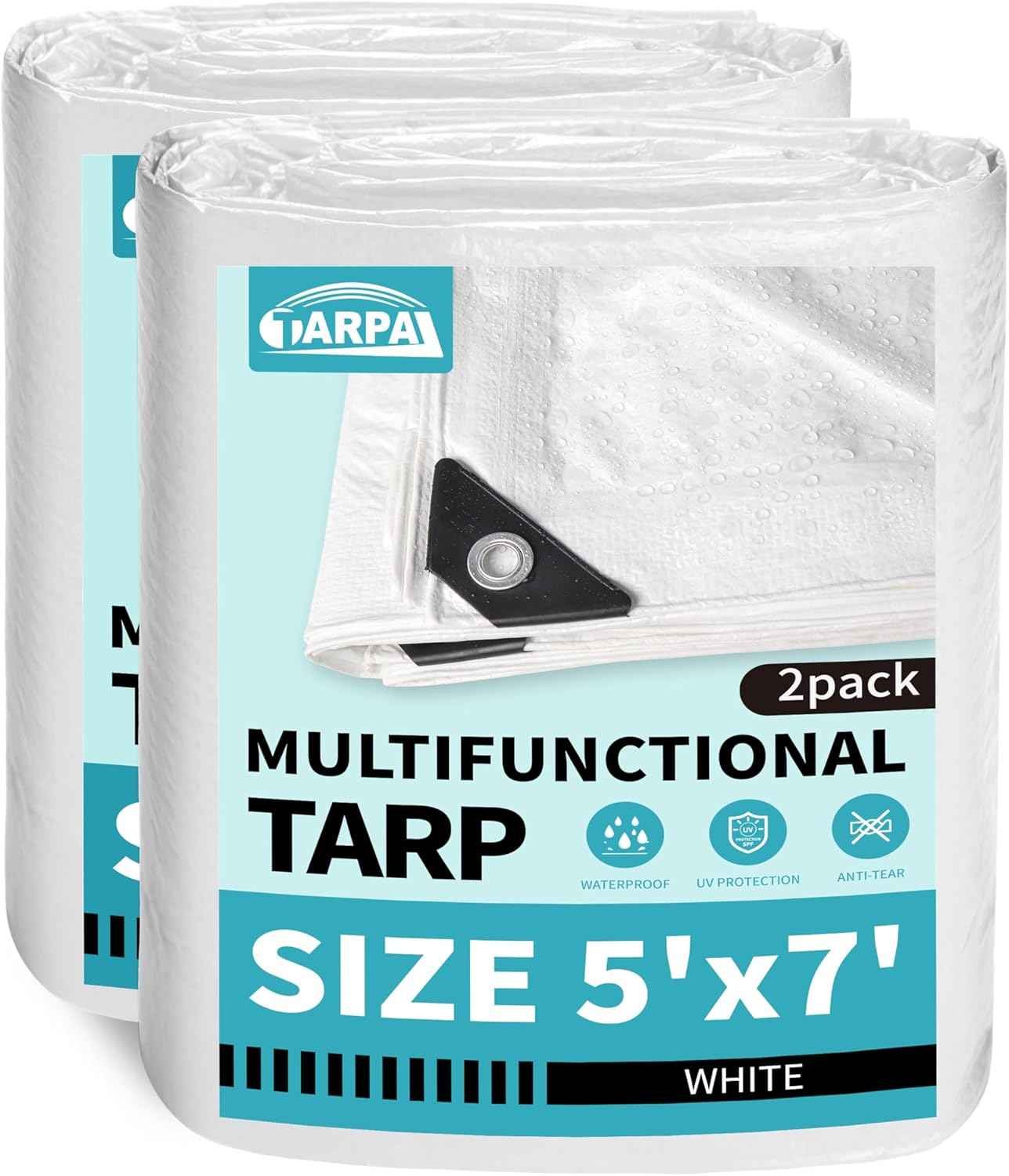20x30 Feet Waterproof Green Tarp - Heavy-Duty Multipurpose Cover for Outdoor Use