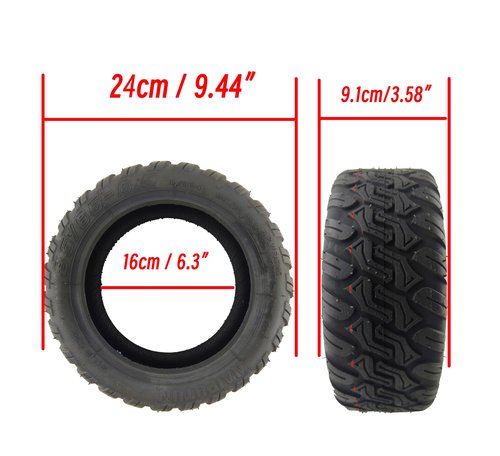 ZAITUO 10" 85/65-6.5 Rubber Explosion-proof Tubeless Tire Replacement for Ninebot Segway Self-Balancing Scooter, Xiaomi Mini Pro, GOTRAX GX2 Hoverboard Electric Scooter Tyre Wheel Parts (1)
