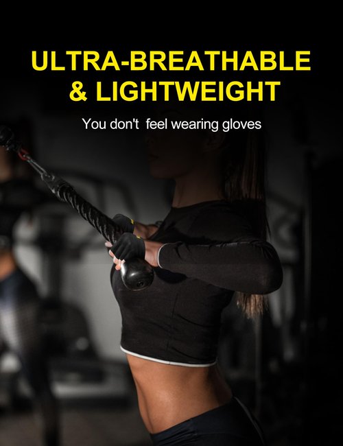 KUTOOK Weight Lifting Workout Gloves for Men/Women, XRD Padded Grip, Breathable Partial for Calluses, Weightlifting for Exercise, Kettlebell, Pull-Ups, Training, Large