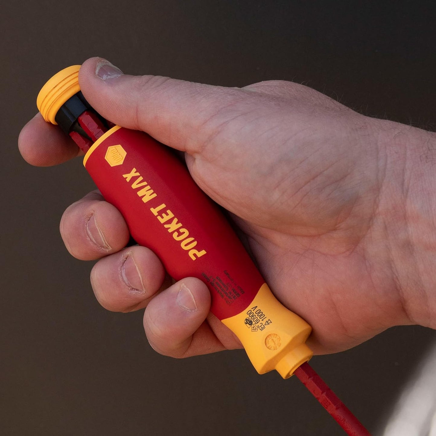 Wiha 6-Piece Insulated SlimLine PocketMax Multi-Driver Set for Safe Electrical Work