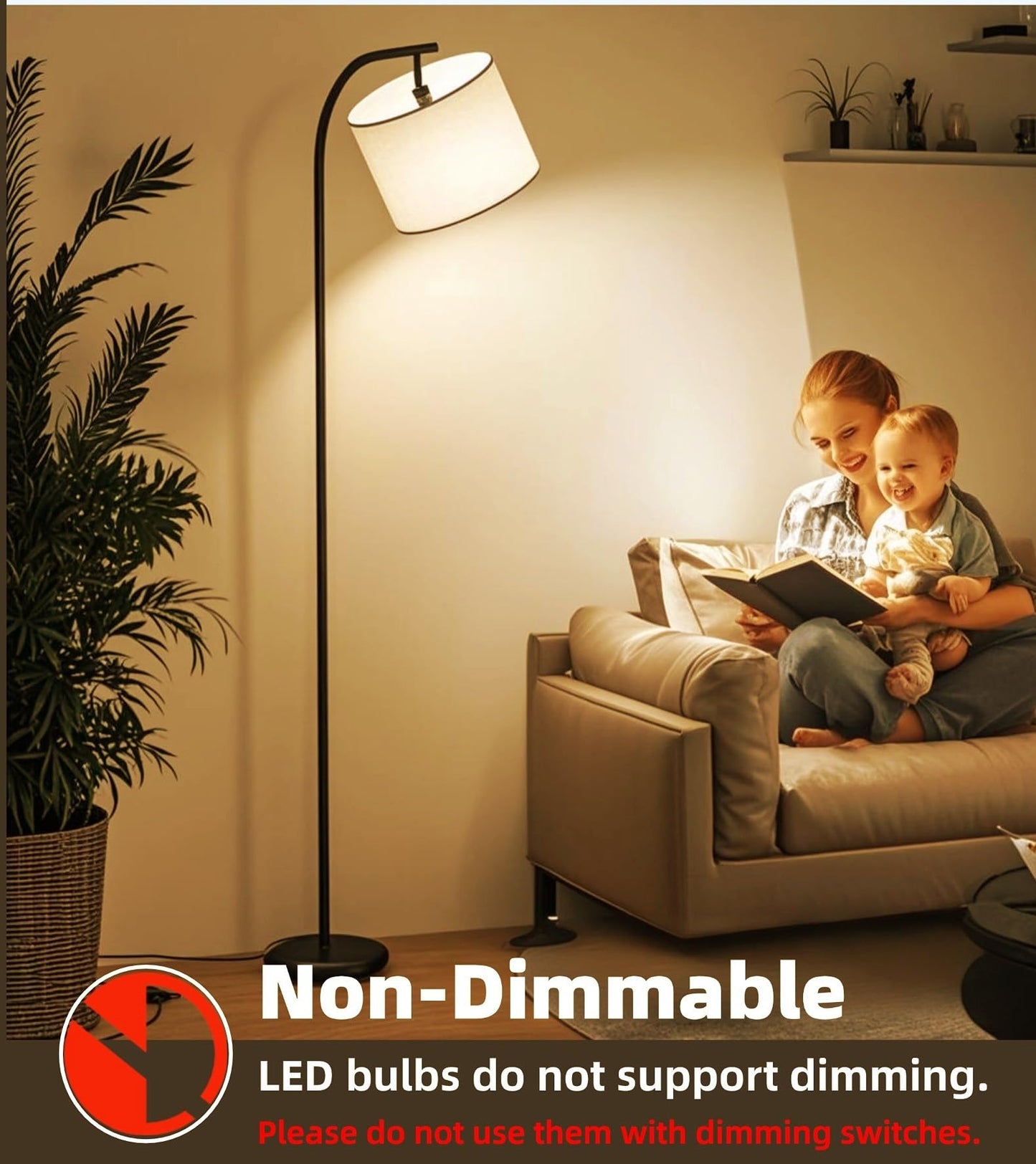 TSEXES GU24 LED Light Bulb,9W(Equivalent 100 Watt),1100 Lumens,Non-Dimmable, A19 Shape 2 Prong Light Bulbs, 2700K Warm White,4 Pack