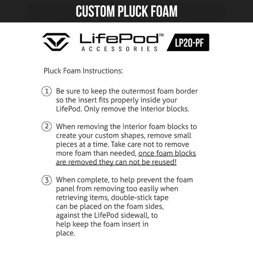 VAULTEK LifePod 2.0 Secure Waterproof Travel Case Rugged Electronic Lock Box Travel Organizer Portable Handgun Case with Backlit Keypad (2-Piece Pluck Foam Accessory)