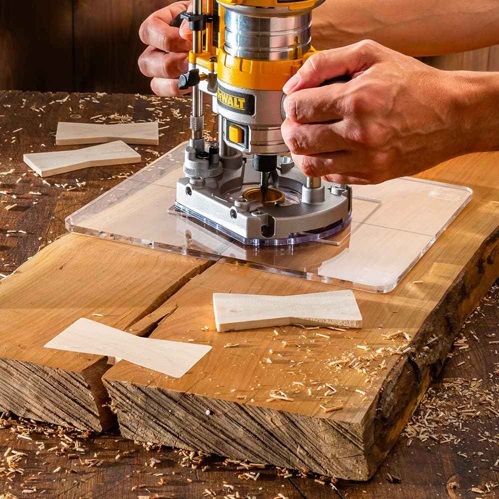 Bow Tie Inlay Kit for Woodworking - 3-in-1 Decorative Router Template Set with Frame, Bit & Bushing