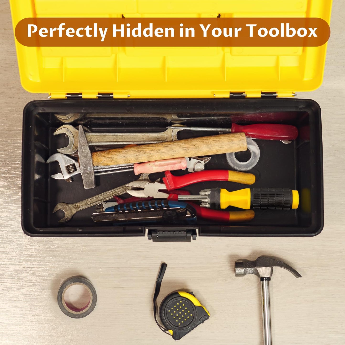 NiHome Screwdriver Diversion Safe, Hidden Storage Container for Cash, Steel Construction with Discreet Hollow Interior & Twist-Off Handle, Realistic Portable Secret Safe for Home and Travel Security