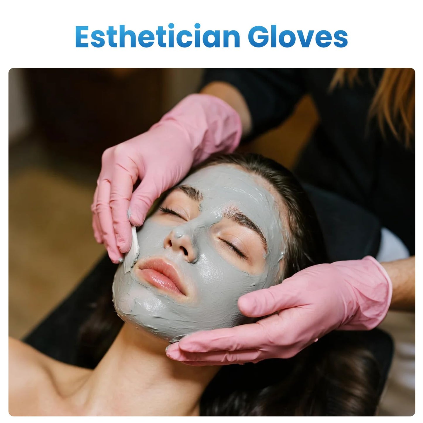 Borje Light-Duty Nitrile Disposable Gloves, 100 Count, Pink, Medium, Latex & Powder-Free, Food Safe, Esthetician, Cleaning, Cooking