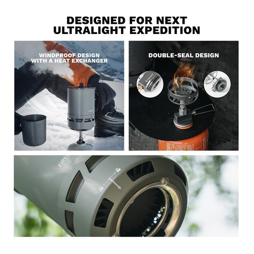 Fire-Maple Petrel Quickboil Pro Ultralight Cooking System – Compact & Fast-Boiling Backpacking Stove Pot Set, Ideal for Hiking, Solo Camping, Travelling, Hunting Trips | Petrel Quickboil Pro System