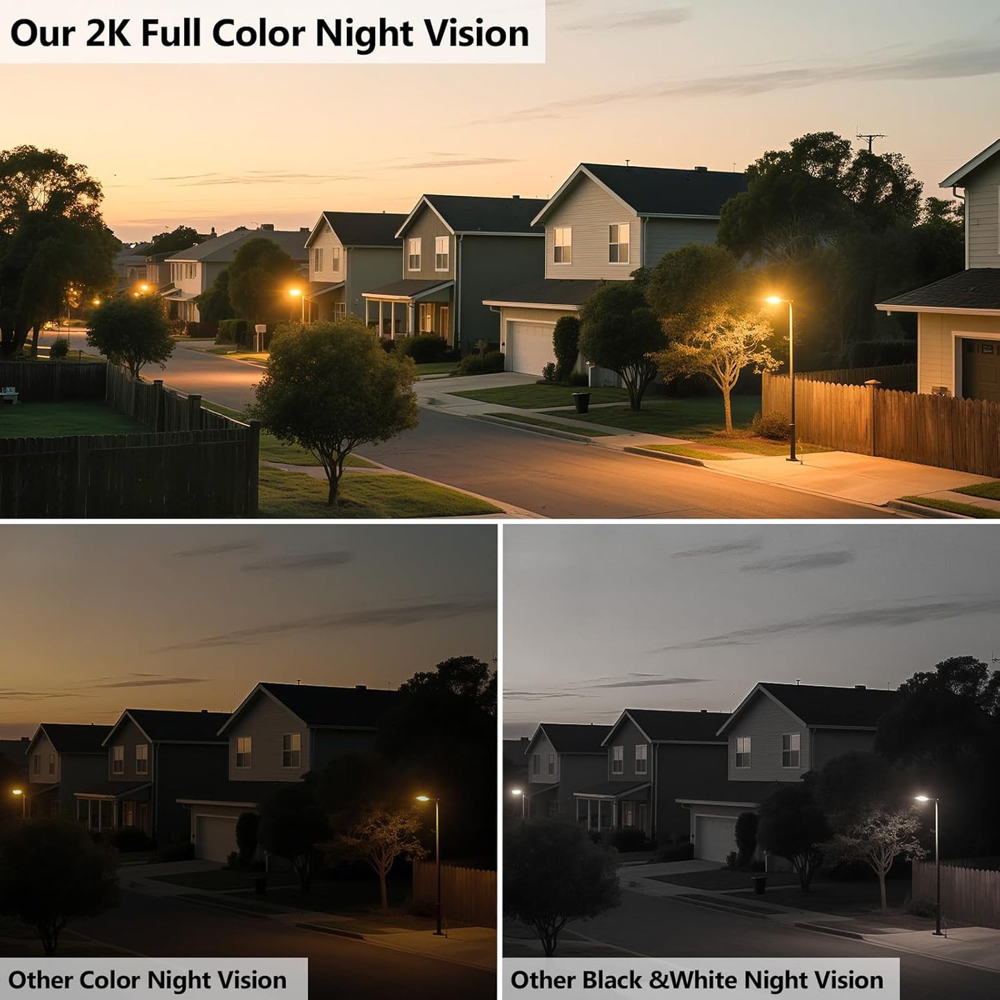 2K Indoor Security Camera with Starlight Night Vision & AI Detection - 24/7 Recording, 2-Way Talk, Easy Install