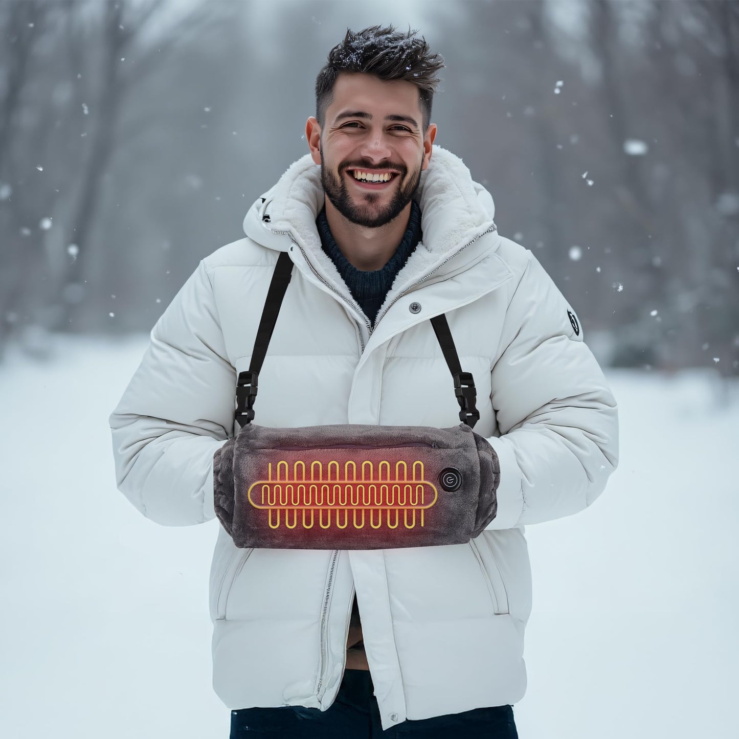 Hand Warmers Rechargeable: Reusable Electric Heated Gloves - Portable Heating Pouch - Relief Hand Heater for Arthritis - for Hunting Football Camping Golf Xmas Gifts