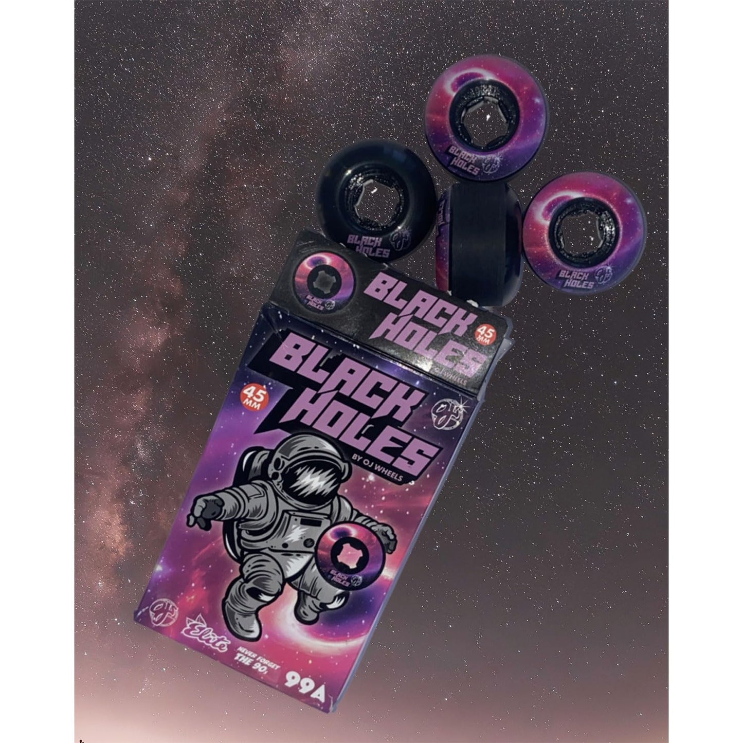 OJ 45mm Black Holes Mini Chubbies Black 99a Skateboard Wheels