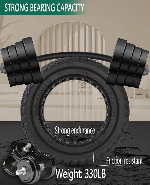 GLDYTIMES 10X2.0 Solid Tire, Off Road, Replacement for 10x2-6.1 10x2/54-152 Scooter Tire Stock Tire, Fit for Gotrax G4 GXL V2 Electric Scooter