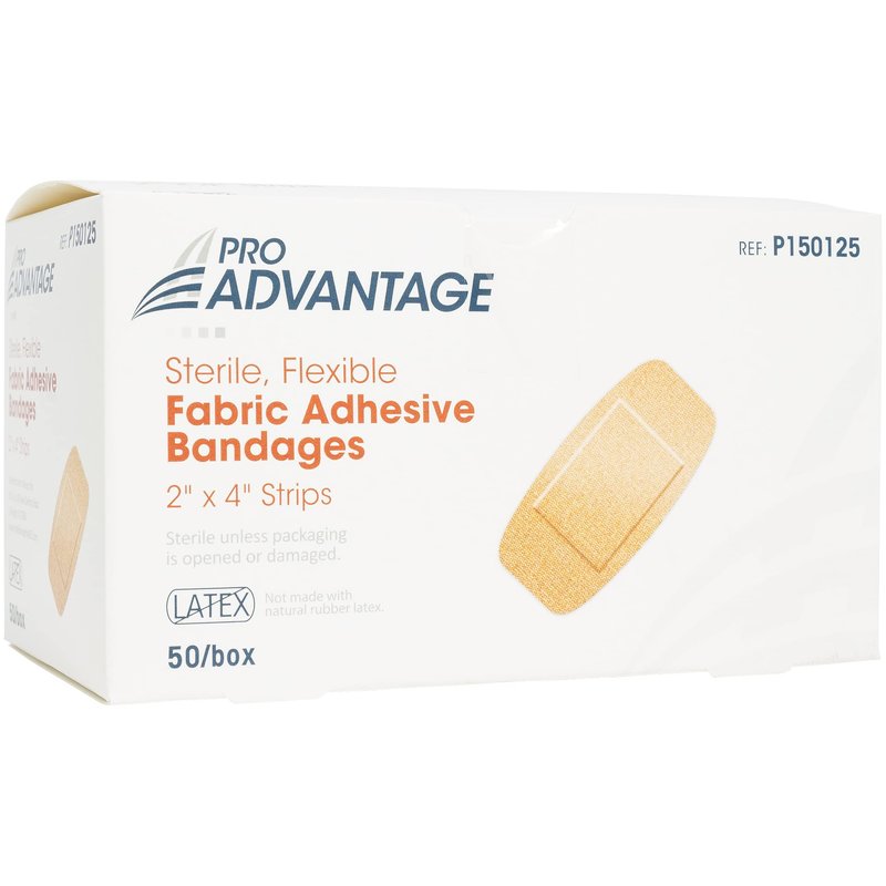ProAdvantage P150125 Flexible Large Adhesive Bandages 2" x 4" (Pack of 100)