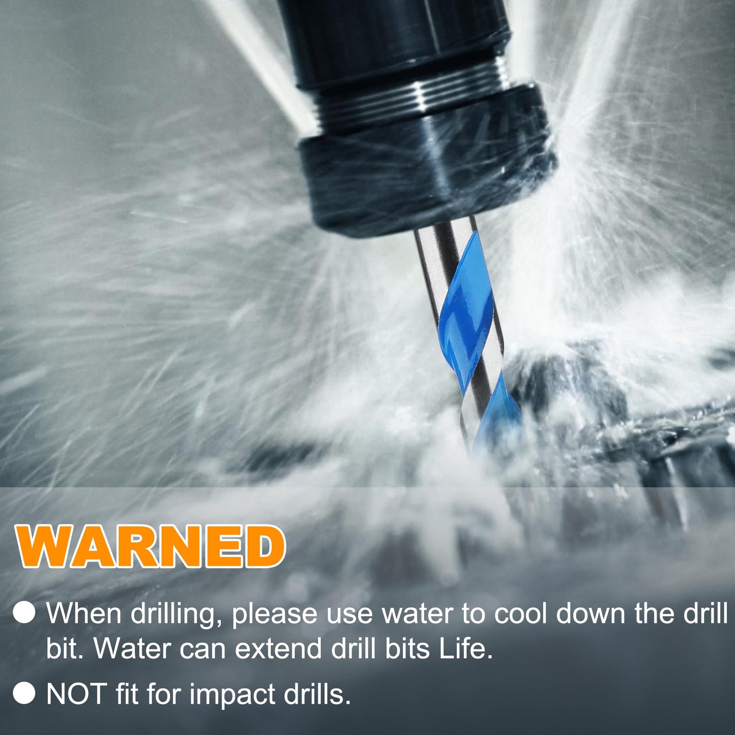 Concrete Drill Bit Set & Masonry Drill Bit Set, Professional Carbide Drill Bits Tip (7 PCS) for Glass/Brick/Plastic/Cement/Tile, 5/32"-3/8" by TITGGI