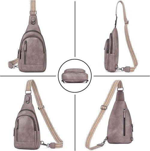CLUCI Leather Crossbody Bag - Stylish Sling Backpack for Women & Men | Perfect Birthday Gift
