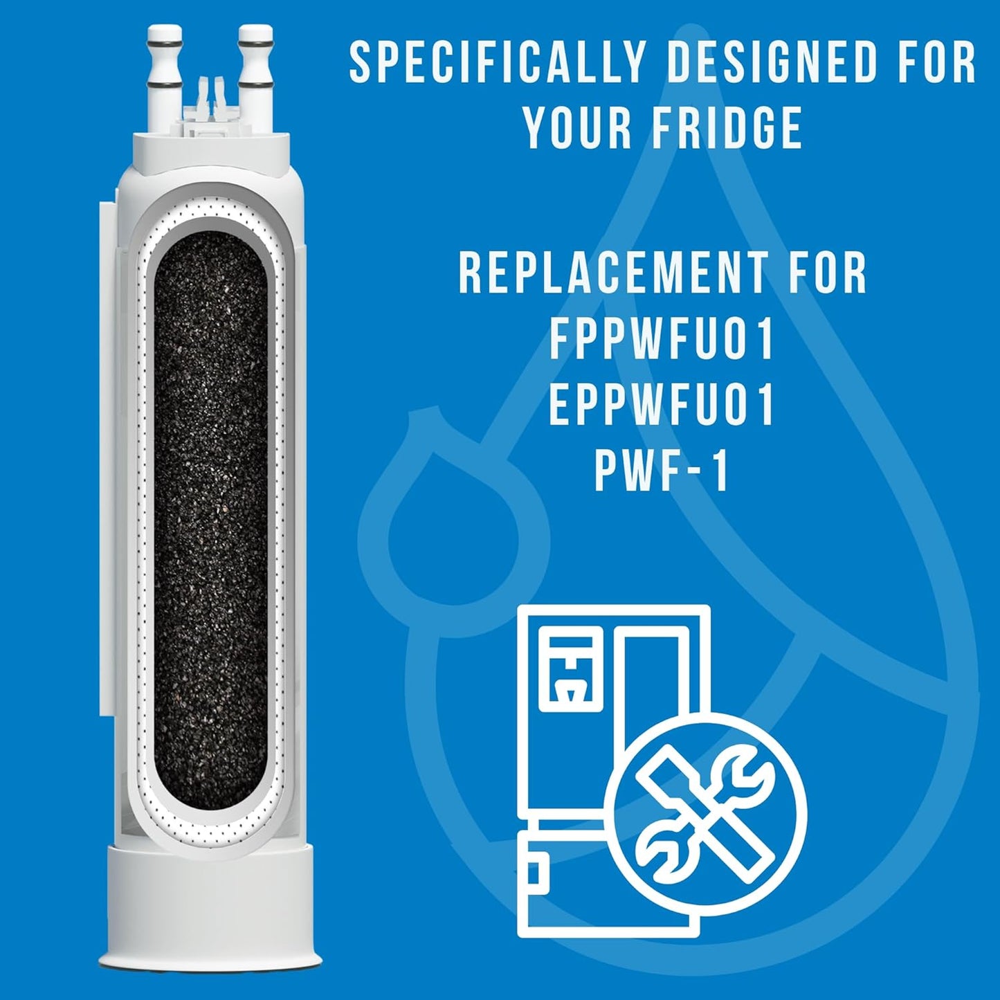 Frigidaire FPPWFU01 Water Filter Replacement - 3-Pack Compatible with PurePour PWF-1 & EPPWF01