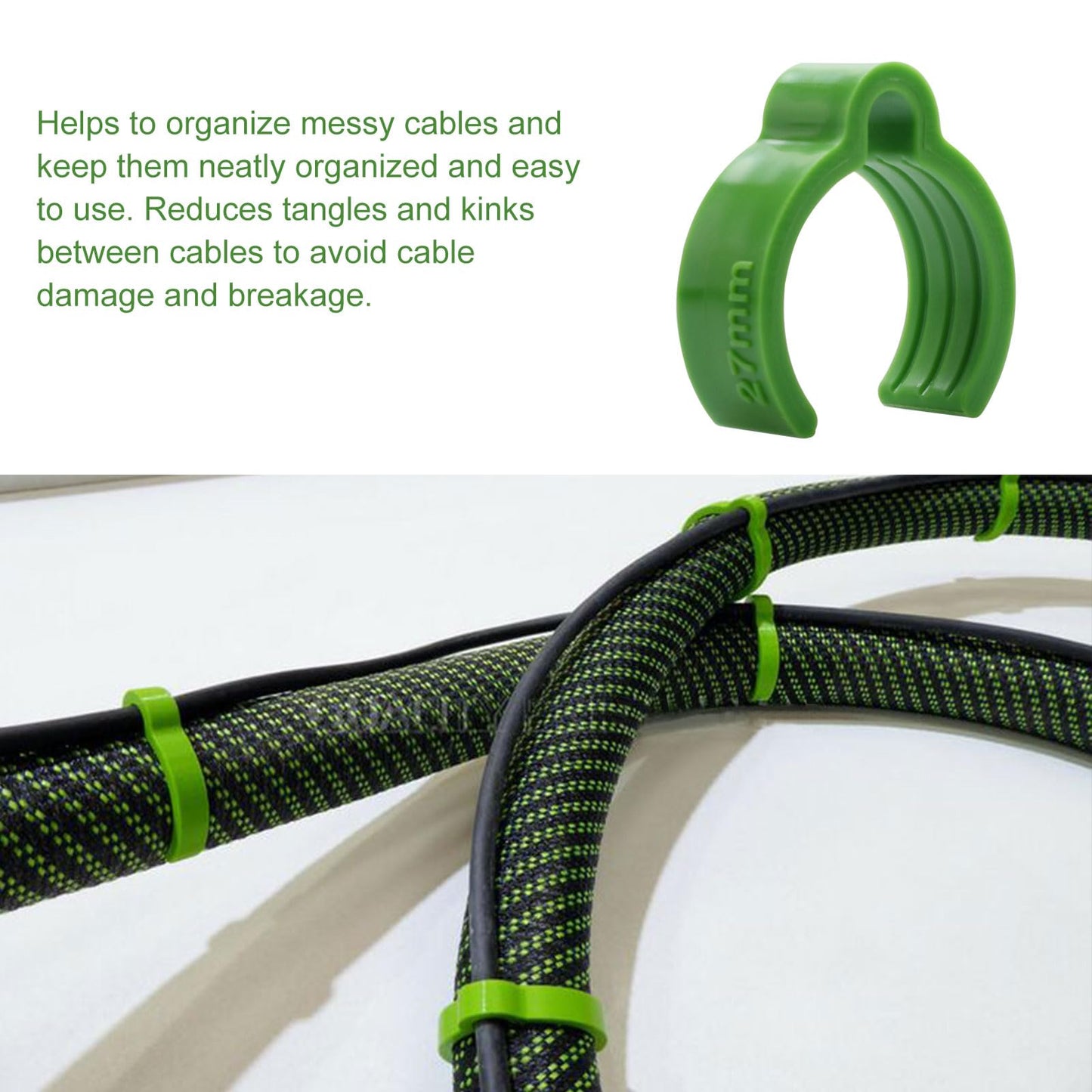 QQZ Coiled Hose Clips for Festool 27mm Hoses, for Festool Dust Extractor And Sander -10 Pcs