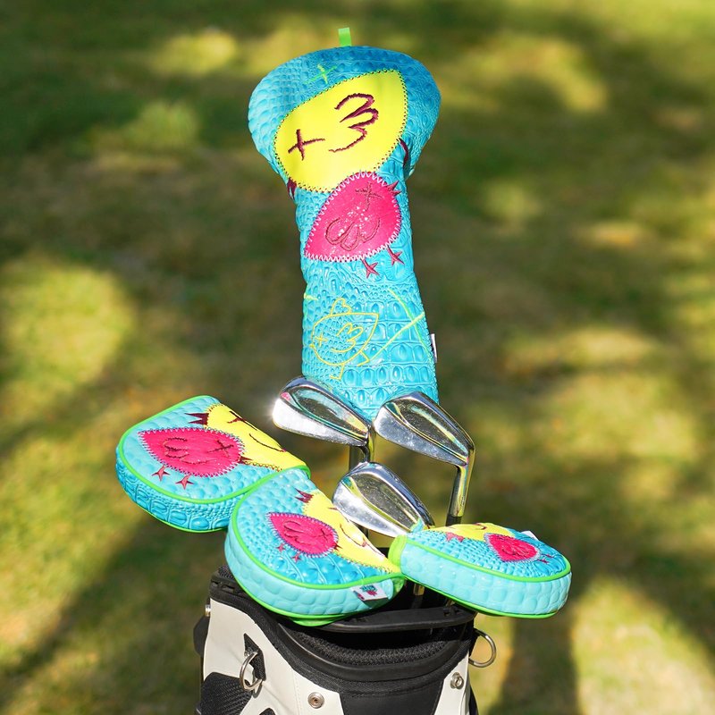 Big Crazy DF3 Putter Cover - Funny Birdie Design Golf Head Covers with PU Leather- Magnetic Closure - Driver Headcover Mallet Putter Cover for OZ1 MEZZ 1 MEZZ1 MAX Putters - Practical Golf Gift