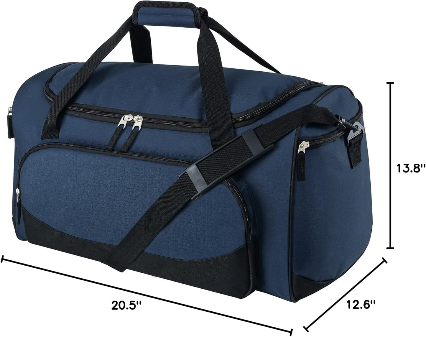 Uarition Gym Duffle Bag - 55L Navy Blue Heavy-Duty Duffel for Sports, Workouts & Travel