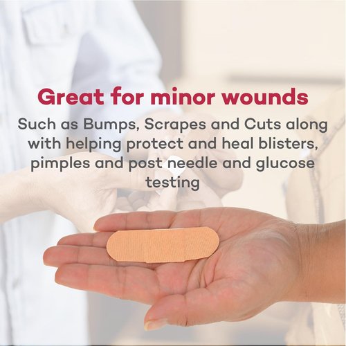 Dealmed Sterile Adhesive Bandages - Flexible Fabric First Aid Strips - 1x3 Inch, 100 Count, Breathable Wound Care
