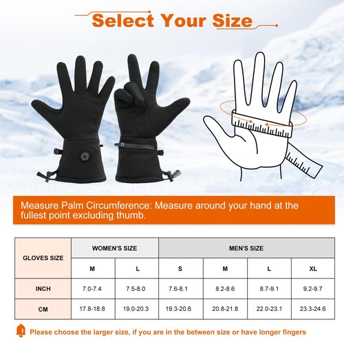 Heated Glove Liners for Men Women - Rechargeable Battery Electric Heated Gloves with Touchscreen - Thin Gloves for Hiking Running Cycling Riding