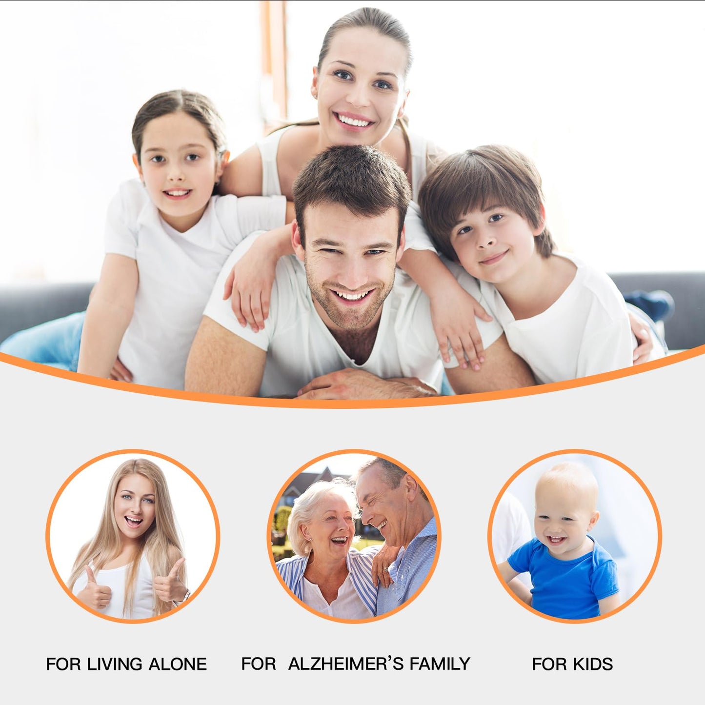 Home Security Door Reinforcement Lock, 1-Pack Upgraded White Front Door Locks for Kids Safety Withstand 800 lbs, Toddler Child Proof Door Lock, Extra Door Lock from Inside Prevent Unauthorized Entry