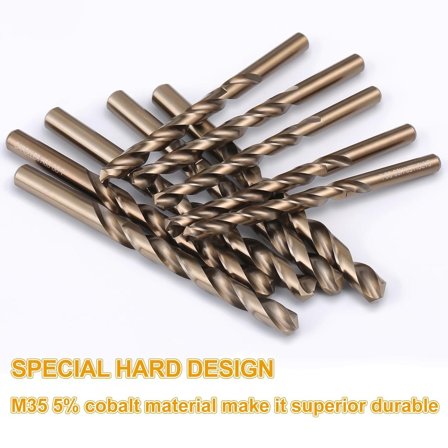 29-Piece High Speed Steel Drill Bit Set with Metal Indexed Case - 135° Tip for Wood, Plastic & Stainless Steel