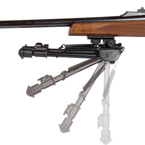 UTG Tactical OP Bipod, Rubber Feet, Center Height 8.3"-12.7", Black