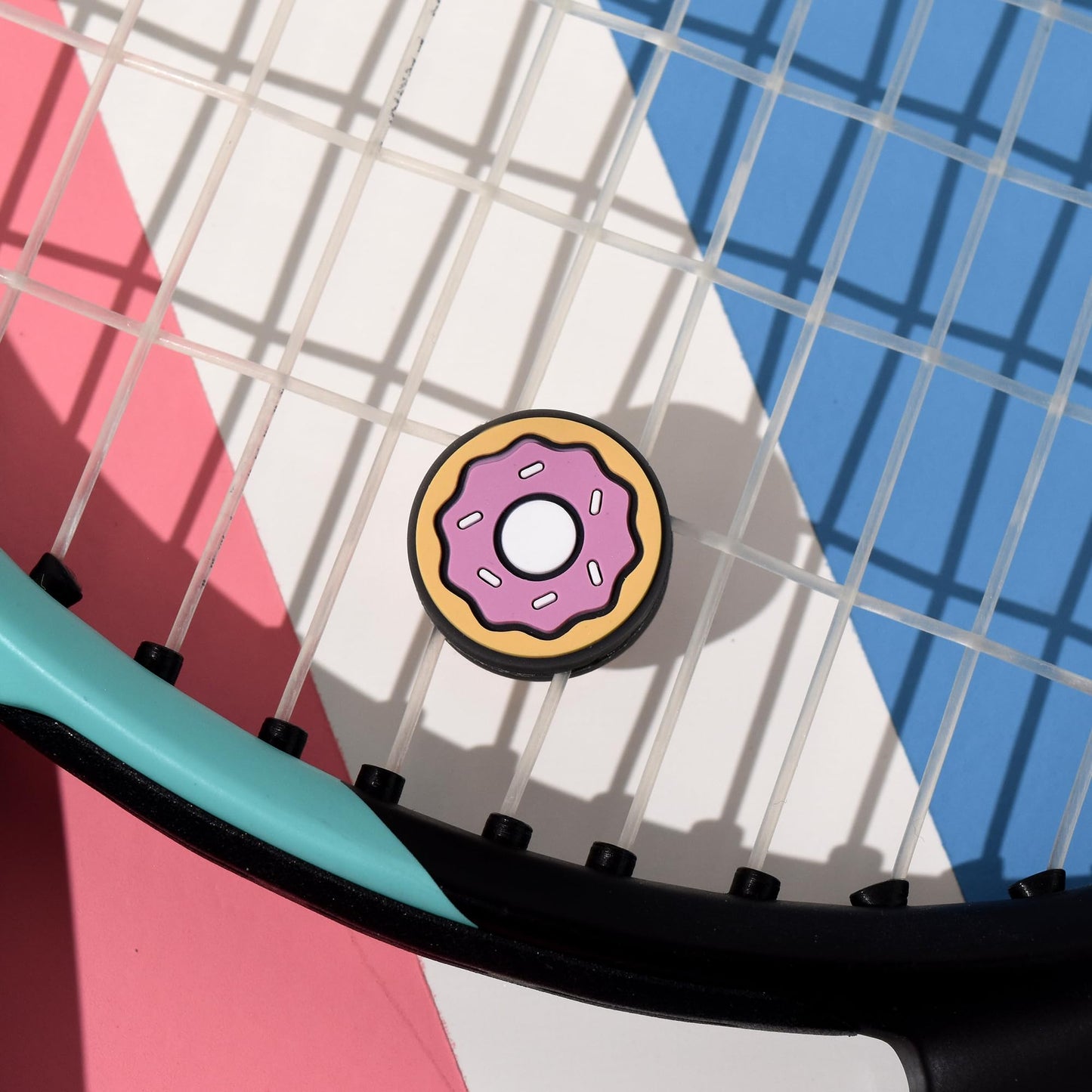 Racquet Inc Tennis Gifts - Tennis Racket Vibration Dampeners - Shock Absorbing, Reduces String Vibration for Better Control & Comfort (4-Pack Party Time)