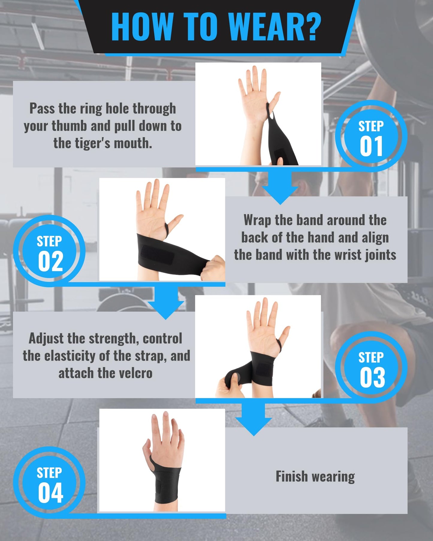 OPOX Wrist Brace, Carpal Tunnel Wrist Brace, Wrist Wraps for Arthritis, Tendonitis, Wrist Joint Pain, Ultra-Thin Elastic, Ultra-Breathable, Ultra-Comfortable Material, Suitable for Women & Men, Suitable for Both Right & Left Hands