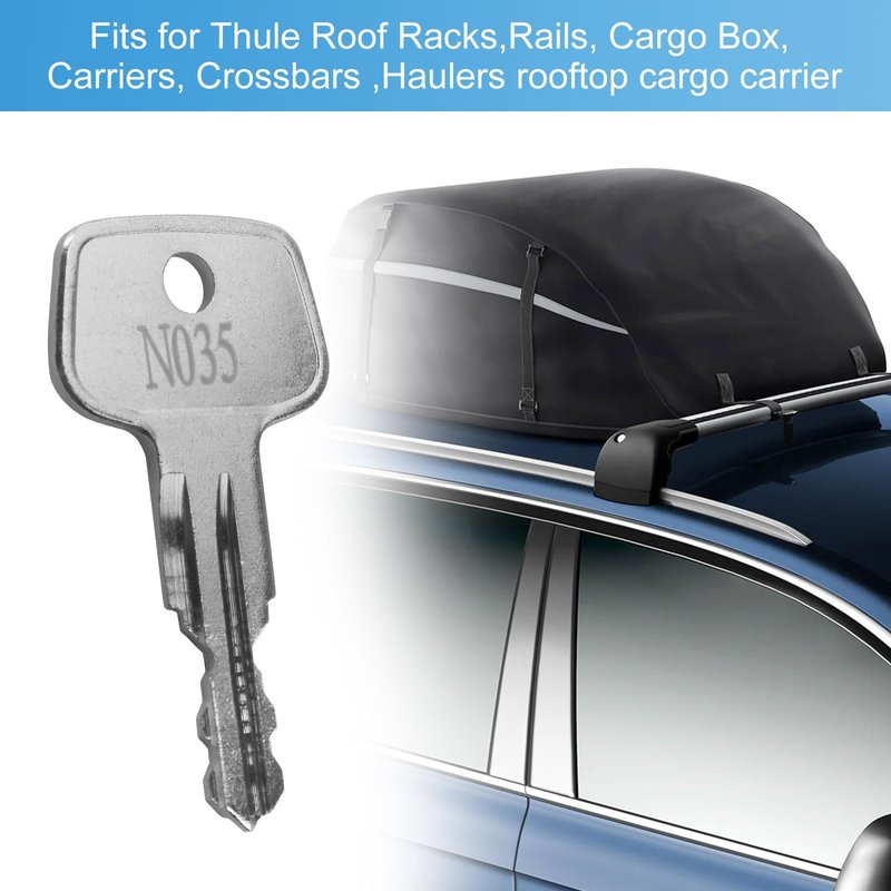 Screw Man N035 Replacement Key (2 Pcs) Fits for Thule Roof Racks,Rails, Cargo Box, Carriers, Crossbars,Haulers Rooftop Cargo Carrier